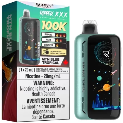 RUFPUF RIPPER XXX 100K Disposable Vape – MTN Blue Tropical