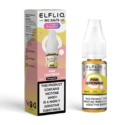 Pink Lemonade Elfliq Nic Salt E-Liquid by Elf Bar - Nicotine Strength#5mg>10mg>20mg