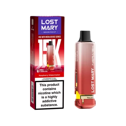 Raspberry Watermelon Lost Mary NERA15K Refill Pack - Vapeshop Co