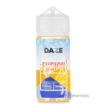 Daze Fusion – Lemon Passionfruit Blueberry Iced 100mL - Nicotine Strength#0mg>3mg>6mg