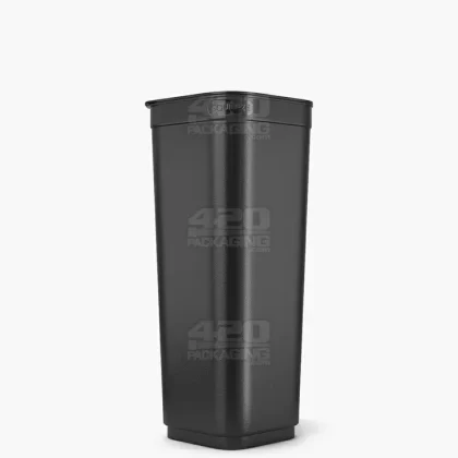 POLLEN GEAR | Child Resistant 100% Recyclable Opaque Black Pop Box Pop Top Bottles | 60dr – 14g – 205 Count