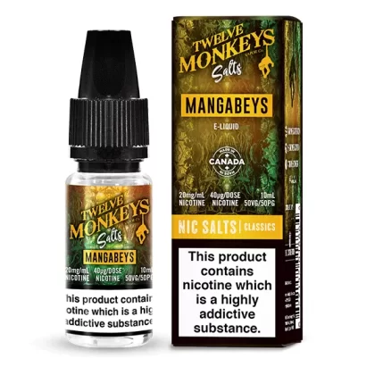 Twelve Monkeys Mangabeys Nic Salt E-Liquid - 10mg