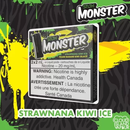 STLTH Monster Pod Pack – Strawnana Kiwi Ice