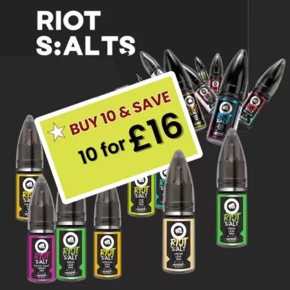 Riot Squad Hybrid Nic Salt | 10 for £16 | £2