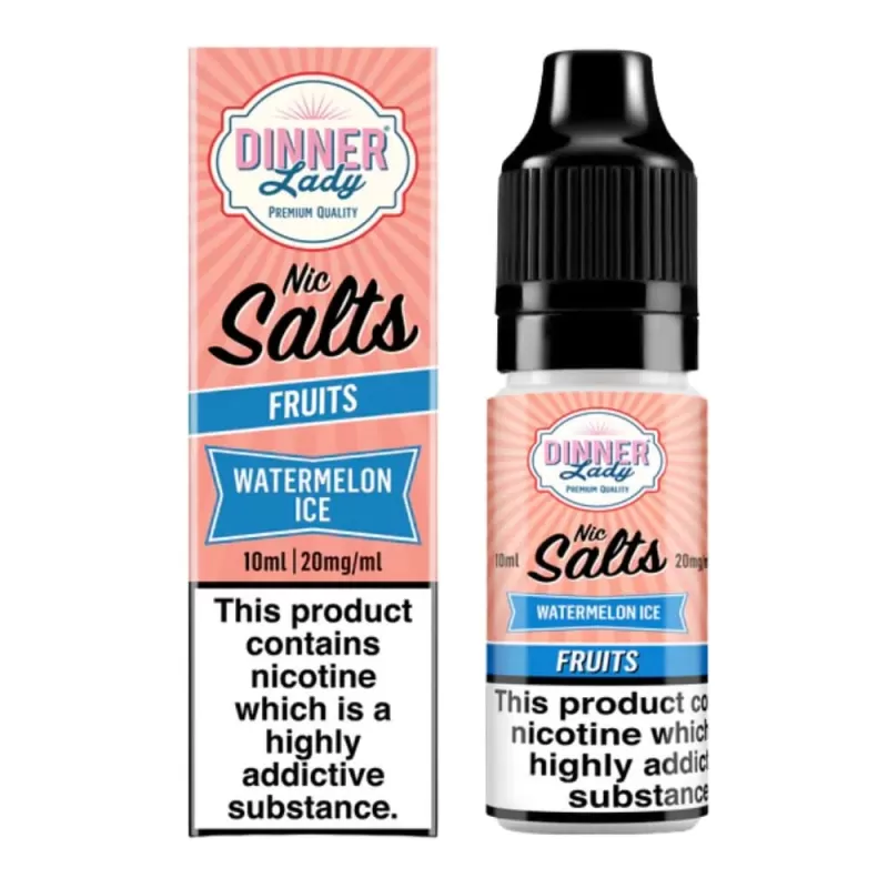 Watermelon Ice Nic Salt E-Liquid by Dinner Lady (10ml) - 10mg