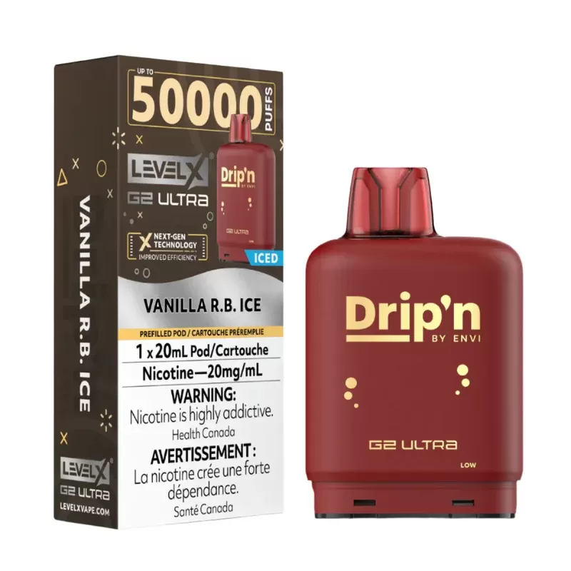 Drip’n Level X G2 Ultra 50k – Vanilla R.B. Ice