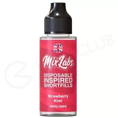 Strawberry Kiwi Shortfill E-Liquid by Mix Labs 100ml