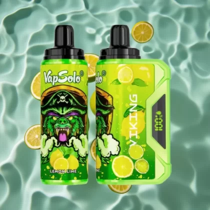 VapSolo VIKING 12000 Puffs Lemon Lime Disposable Vape with LED Display & Type-C Charging - Bangvapeaustralia