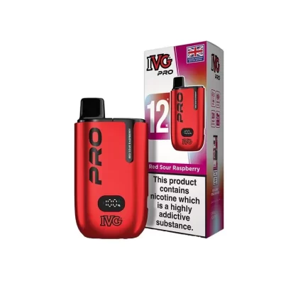 IVG Pro 12 Red Sour Raspberry Vape Kit - Nicotine Strength#20mg