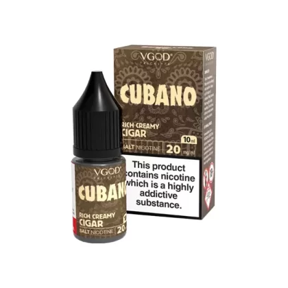 VGOD 20 mg Nic Salt 10 ml – Premium-Vape-Saft für Pods (50VG/50PG) - Geschmack#Cubano>Üppiges Eis>Cubano Silber>Lecker>Tropische Mango>Sommer-Erdbeere>Mächtige Minze (034574)