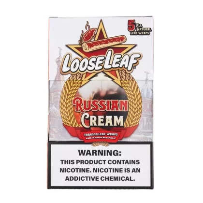 LooseLeaf Wraps Russian Cream - Product#Russian Cream~Packaging#8 Packs of 5>Single Pack of 5