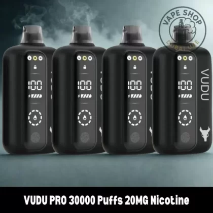 VUDU PRO 30000 Puffs 20MG Nicotine - Vape Product, BOX OF 5 PCS; Blackberry Pomegranate Cherry Ice, Blueberry Ice