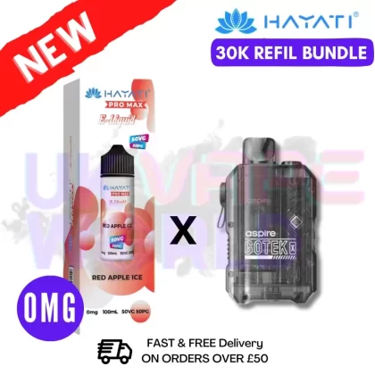 Red Apple ICE Hayati 30K Puff Zero Nicotine Vape Kit