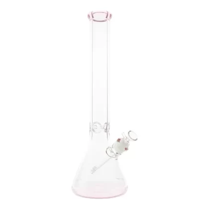Pink Color Tip Icey Beaker Bong – 18in