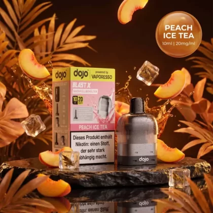 Vaporesso Dojo Blast X Pod Nachfüllbehälter 10ml – Peach Ice Tea – 20mg