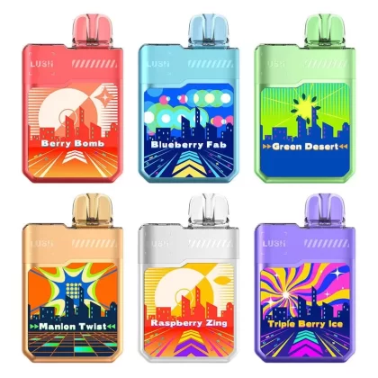 Geek Bar Lush 20000 Digiflavor Disposable Vape - flavor#Miami Mint>Watermelon Ice>Strawberry Fab>Triple Berry Ice>Blue Razz Ice>Blueberry Fab>Green Desert>Melon Twist>Banana Coconut>Berry Bo (347D86)
