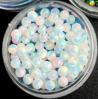 Ruby Pearl Co – Opal Pearls-White : 6mm - Ejuicewarehouse