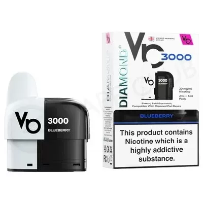 Blueberry Vapes Bars Diamond 3000 Refill Pack