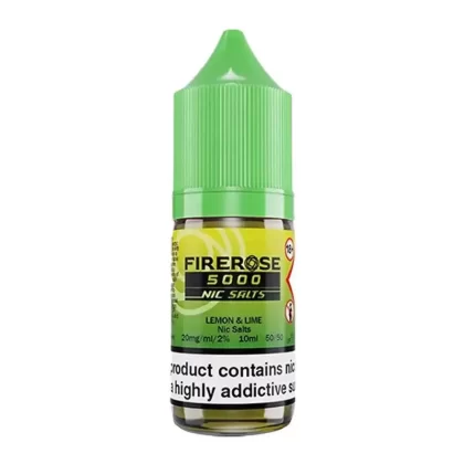 Firerose 5000 Lemon Lime Nic Salt Vape Juice - Strength