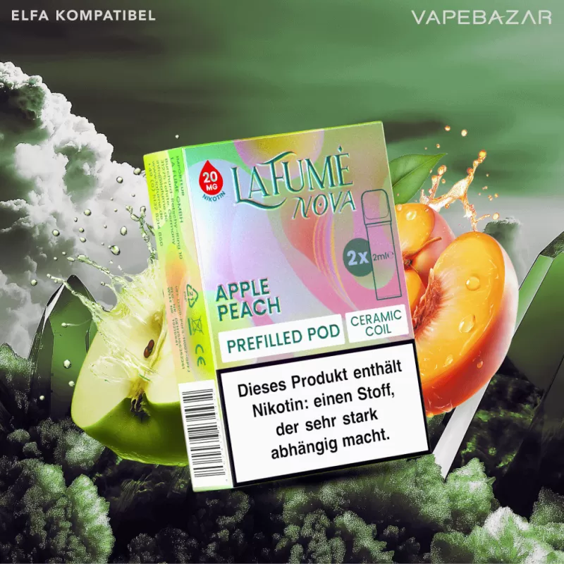 La Fume Nova Pods – Apple Peach (2er Pack) - La Fume / Propylenglykol / Aromastoffe / Nikotin / Glycerin