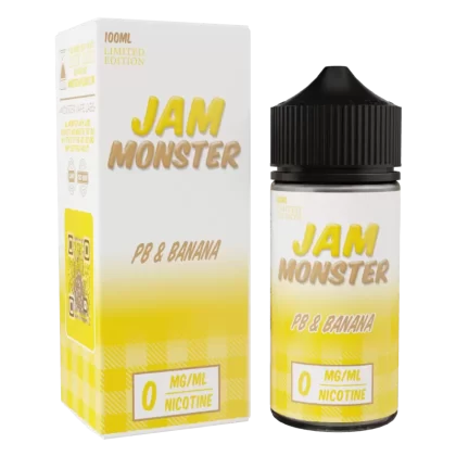 Jam Monster - PB & Banana - 100ML E-Liquid - 0MG