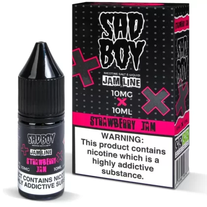Sadboy Strawberry Jam Nic Salt Vape Juice - 10 Pack