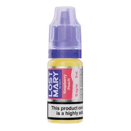 Raspberry Peach Nic Salt E-Liquid by Lost Mary (10ml) - 5mg