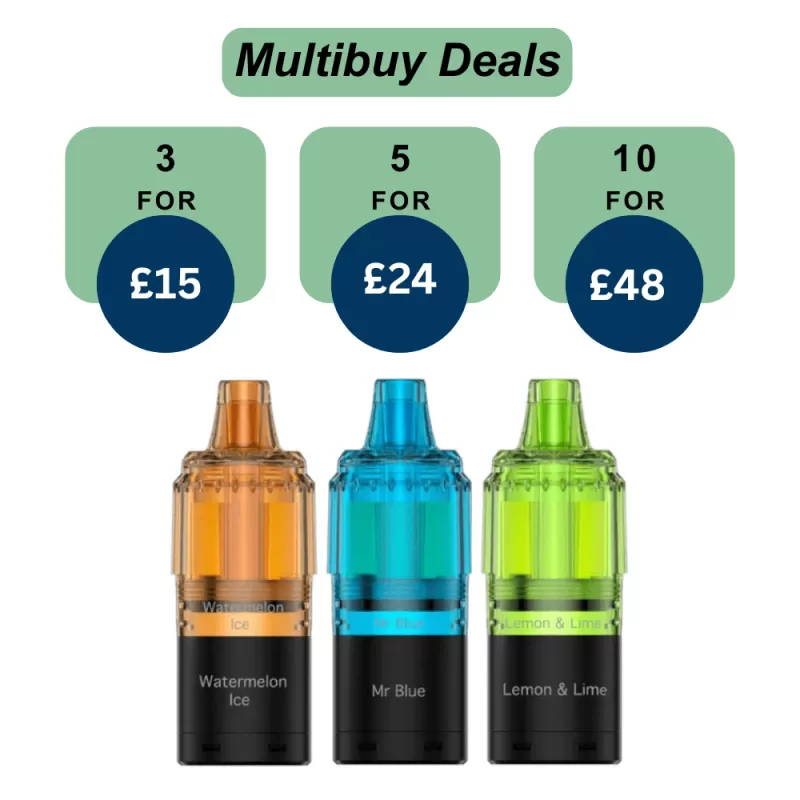 Fumot RandM TornadoT7000 Prefilled Refill Pods | Only For £5.99 | Any 3 For £15 - Mixed Berries