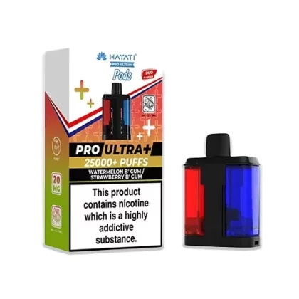Hayati Pro Ultra Plus 25K Prefilled Refill Pods Watermelon B’ Gum / Strawberry B’ Gum
