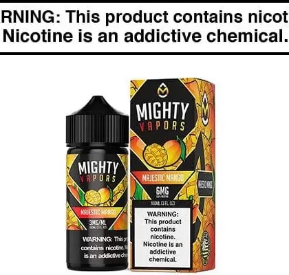 MAJESTIC MANGO BY MIGHTY VAPORS 100ML - Vapejuice