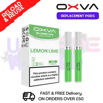 Lemon Lime Oxva SlimStick Prefilled Pod Cartridges – £3.89