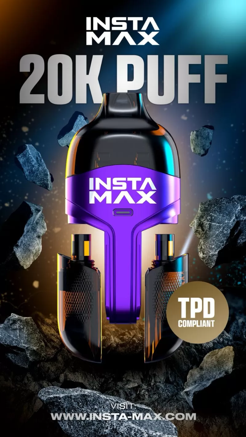 Insta Max 20k Puffs Prefilled Pod kit - Grape Lime