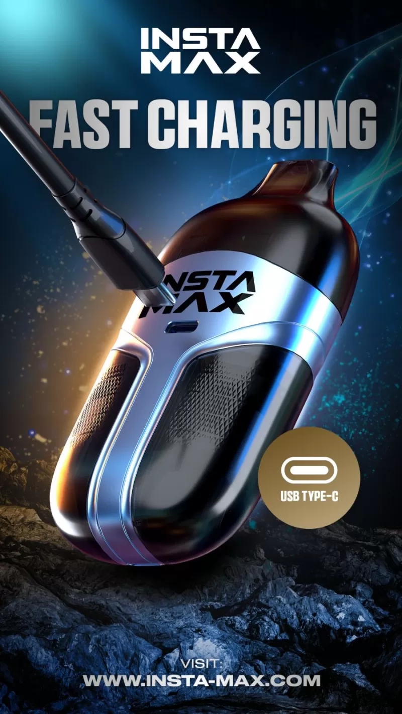 Insta Max 20k Puffs Prefilled Pod kit - Grape Lime - Image 3