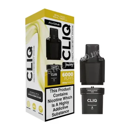 Avomi Cliq 6000 Pineapple Ice Prefilled Pod - Vapestreams Co