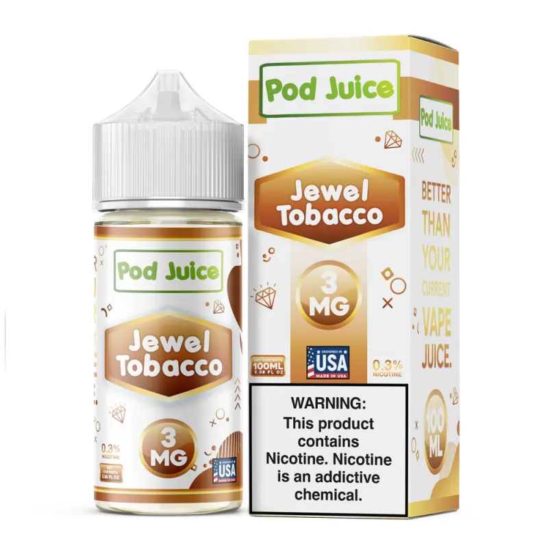 Pod Juice - Jewel Tobacco - 100ML E-Liquid