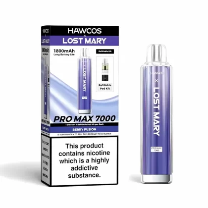 Hawcos x Lost Mary Pro Max 7000 Pod Kit - 5 Pack - Strawberry Ice - 5 Pack