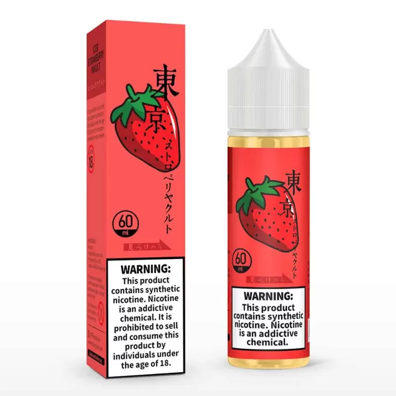 Tokyo Iced Strawberry Yakult 60ml - Vapebazaar Pk
