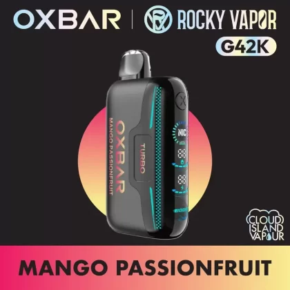 Rocky Vapor Oxbar G42K Disposable Vape – Mango Passionfruit