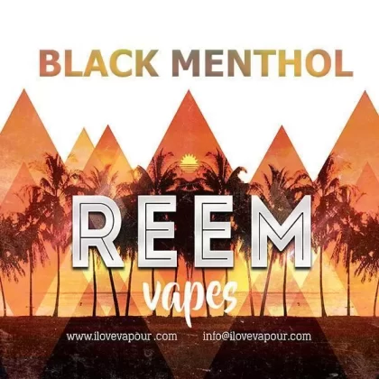 Black Menthol Premium E juice By Reem Vapes