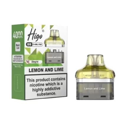 Higo BB 4000 Puffs Prefilled Pods - Box of 10 - STRAWBERRY HUBA HUBA - 10 Pack