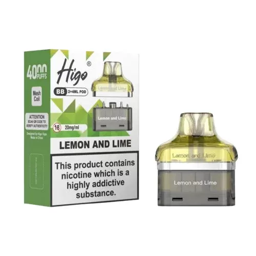 Higo BB 4000 Puffs Prefilled Pods - Box of 10 - STRAWBERRY HUBA HUBA - 10 Pack