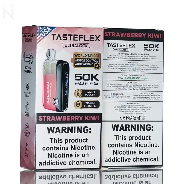 Tasteflex Ultralock 50K Disposable Vape - Watermelon Lime - Image 3