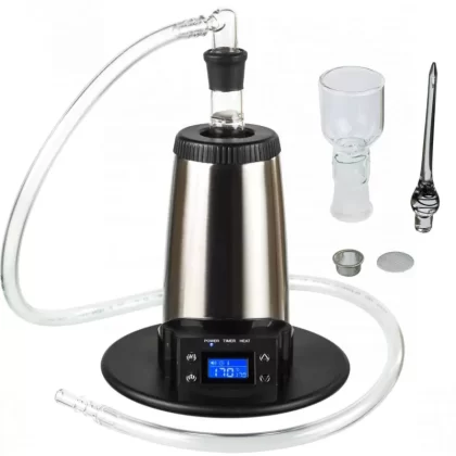 V-Tower – Desktop Vaporizer - convection / fully adjustable / 17cm x 16,5cm x 16,5cm / Arizer / session / no battery / no need to charge / not applicable / concentrates / dry herbs / no battery / 40°C