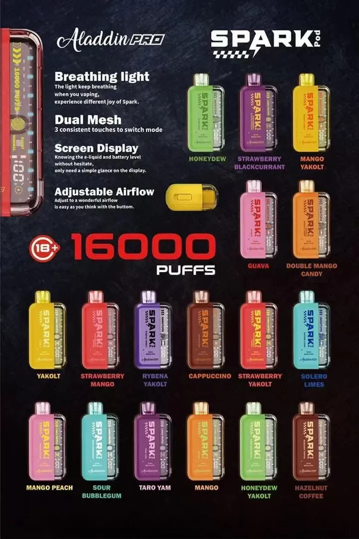 ALADDIN PRO SPARK 16000 Puffs - Blackcurrant Lychee - Image 3