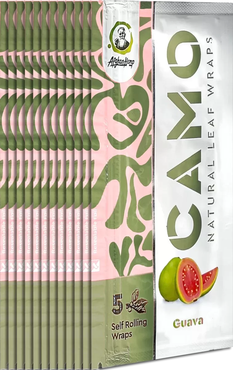 Camo Self Rolling Leaf Wraps Guava