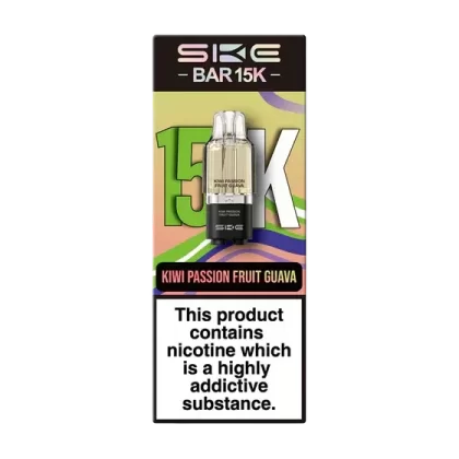 SKE BAR 15K KIWI PASSIONFRUIT GUAVA PREFILLED REFILL PODS