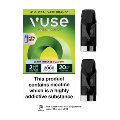 Green Apple Vuse Pro Pods - 20mg - Vape Product (65E57F)