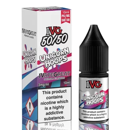 Unicorn Hoops By I VG 50/50 10ml - Nicotine Strength#18mg>3mg>6mg>12mg