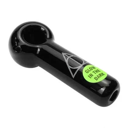 Chameleon Glass “Deathly Hallows” Spoon Hand Pipe - Vape Store