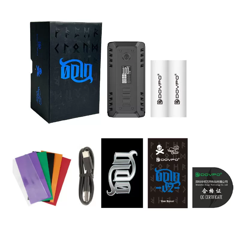DOVPO Odin V2 200W Box Mod - Matte Black - Image 3